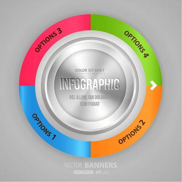 Modelo de infográfico moderno para design de negócios . — Vetor de Stock