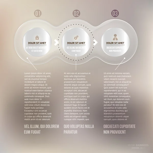 Moderno modello infografico per il business design . — Vettoriale Stock