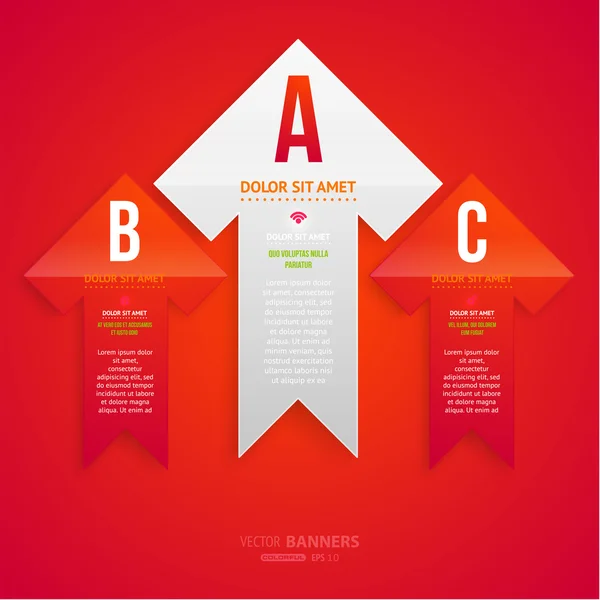 Modelo de infográfico moderno para design de negócios . — Vetor de Stock