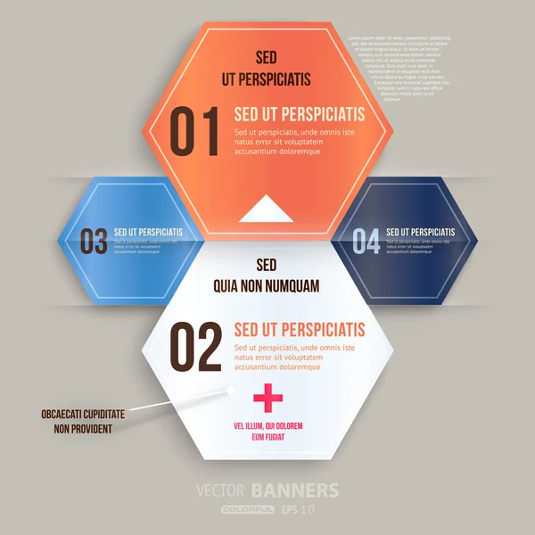 Modern Infographic iş tasarım şablonu. — Stok Vektör