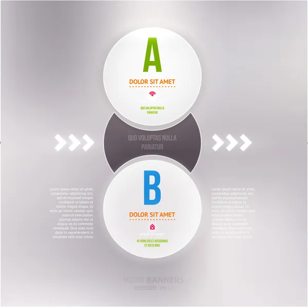 Moderne infographic sjabloon voor zakelijke design. — Stockvector