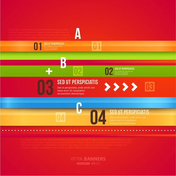 Modern infographic template for business design. — Stock Vector