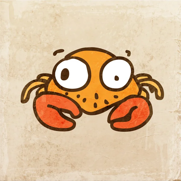 Cartoon Crab. — Stock Vector