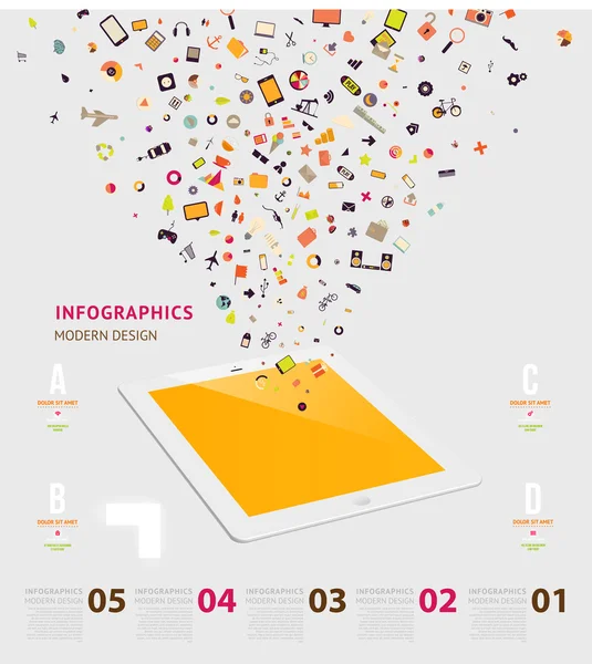 Modello di infografica aziendale . — Vettoriale Stock