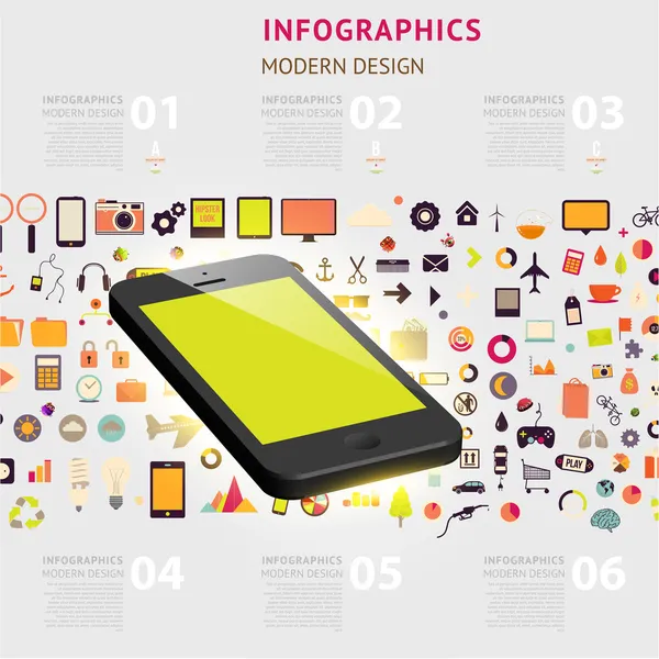 Modello di infografica aziendale . — Vettoriale Stock