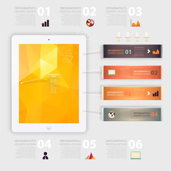 Zakelijke infografische template. — Stockvector