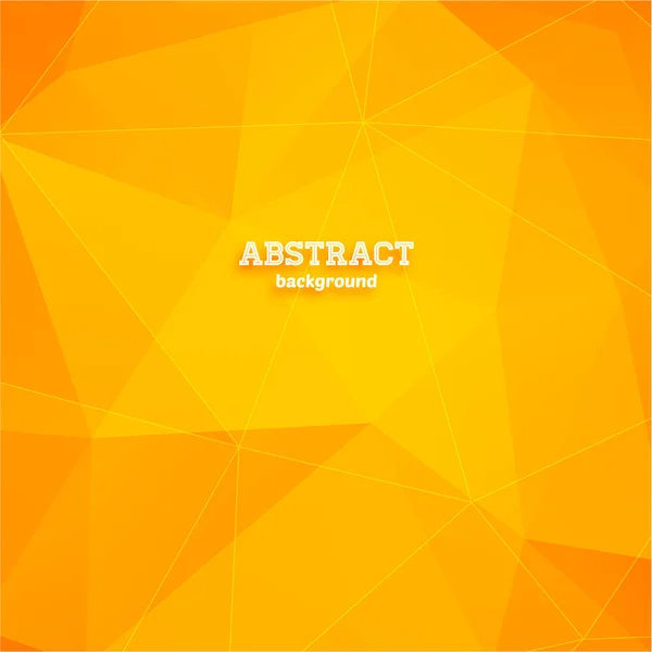 Abstract geometric orange background for design — Stock Vector