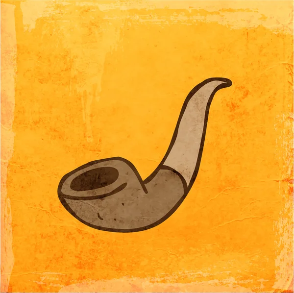 Tabakpfeife. niedliche handgezeichnete Vektor-Illustration — Stockvektor