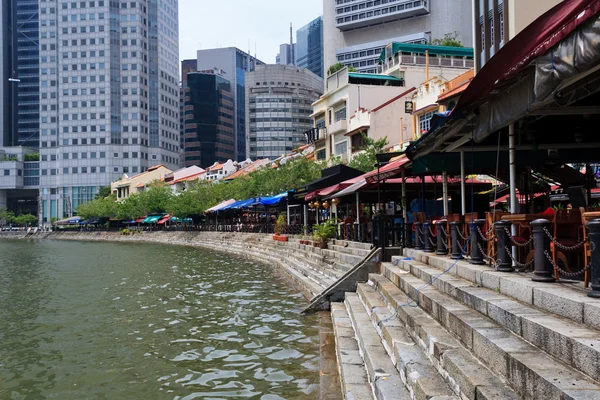 Boat quay — Stockfoto