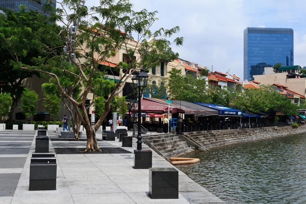 Boat quay — Stockfoto