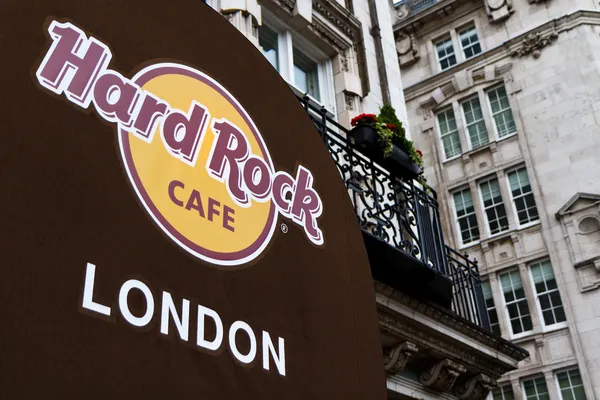 Hard rock café Londýn vchod — Stock fotografie