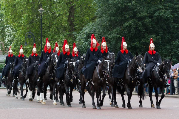 Parade der Pferdegarde Stockfoto