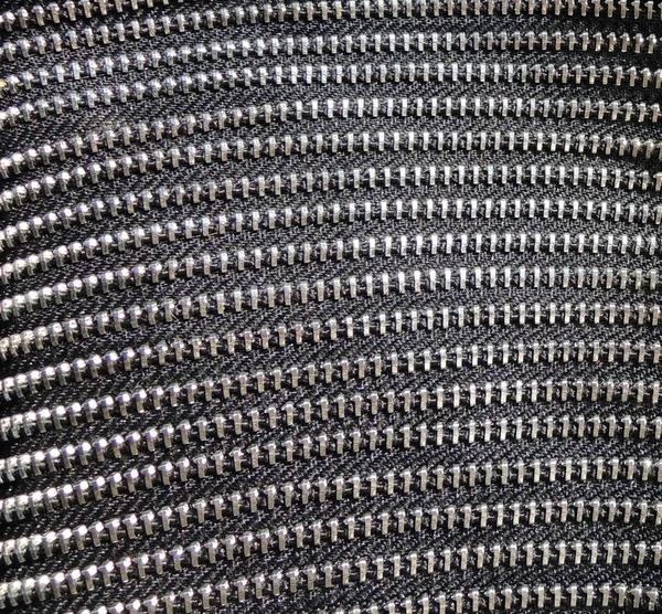 Reißverschluss Metall Textur — Stockfoto