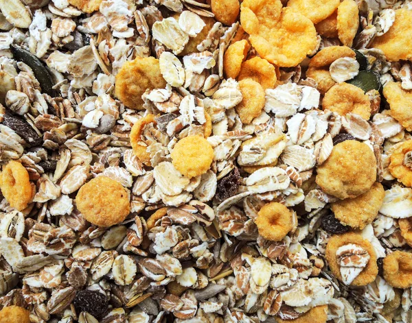 Klassieke muesli achtergrond — Stockfoto