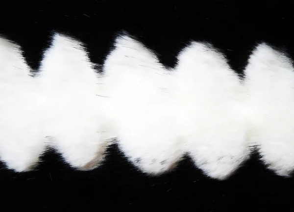 Black and white fur texture — Stock Photo, Image