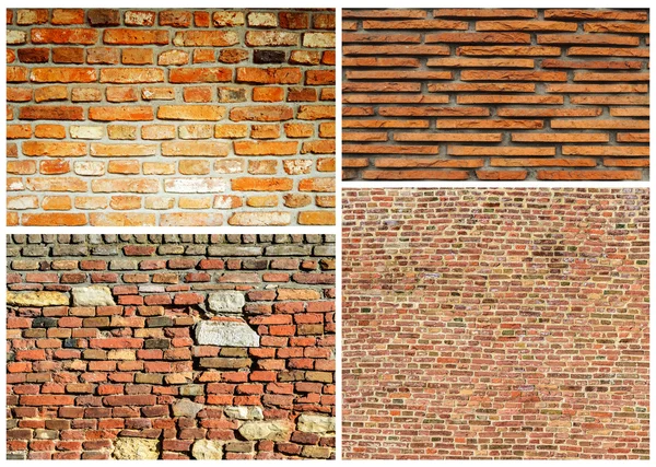 Brick wall collage — Stock Photo, Image