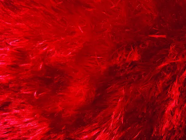 Fond texture fourrure rouge . — Photo