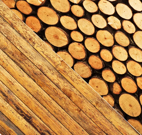 Wood collage — Stock Photo, Image