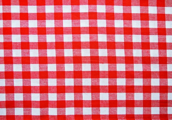 Red picnic cloth — Stock Photo, Image