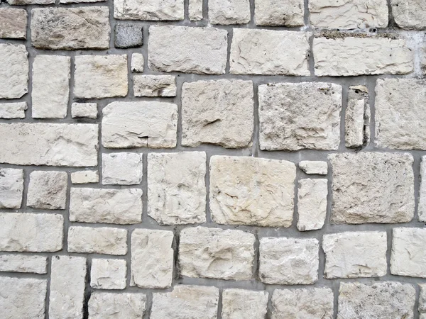 Vit sten vägg — Stockfoto