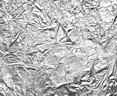 close up of aa aluminum foil on white background with clipping p clipart