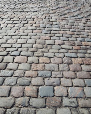 Cobblestone road clipart