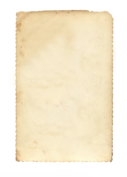 Altes Papier auf weißem Hintergrund — Stockfoto