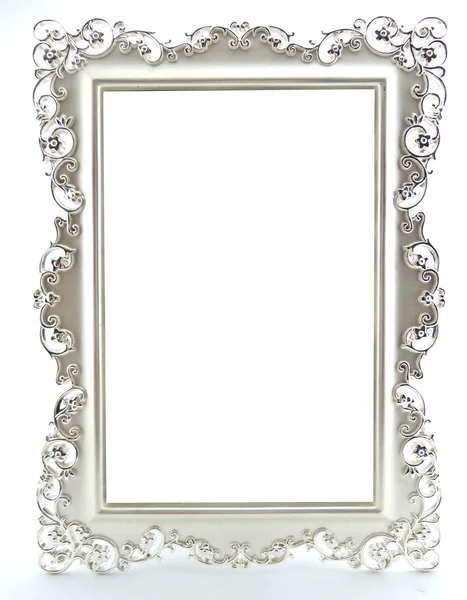 Isolated decorative frame over white background — Stock Photo, Image