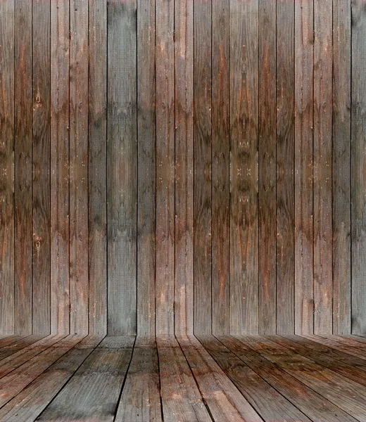 Abstracte oude houten kamer — Stockfoto