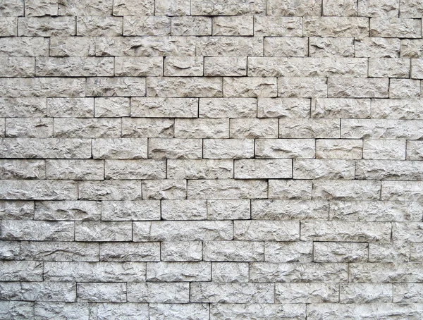 Pattern of White Modern stone Brick Wall Surfaced — Stock Photo, Image