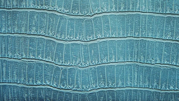 Turquoise leather structure background — Stock Photo, Image