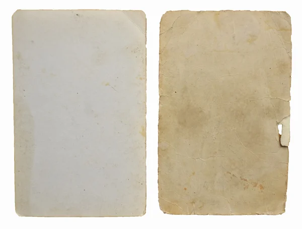 Stare papiery na białym tle — Zdjęcie stockowe