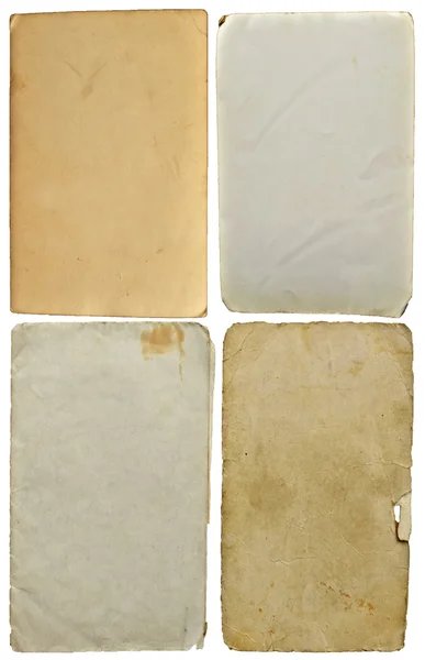 Gammal uppsättning av blankt papper — Stockfoto