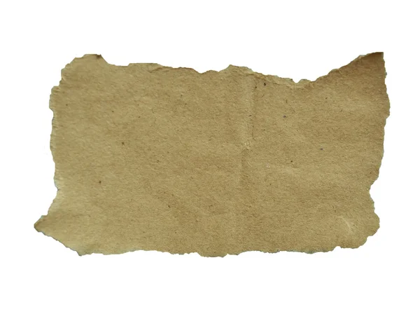 Wrinkled paper isolated on white background — Stock Photo, Image