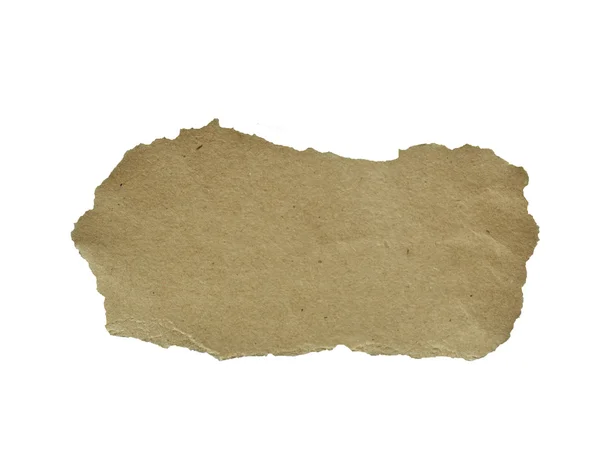 Pomarszczony papieru na białym tle — Zdjęcie stockowe