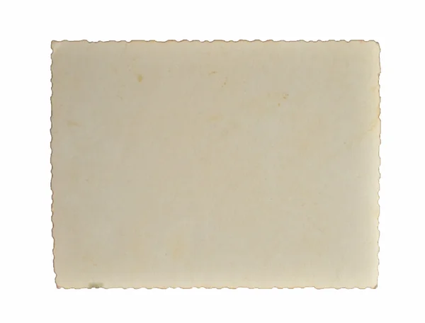 Beyaz arkaplanda izole edilmiş eski kağıt — Stok fotoğraf