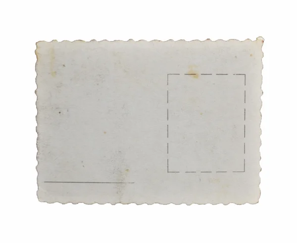Vecchia cartolina isolata sullo sfondo bianco — Foto Stock