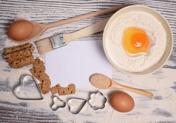 Blank paper for recipe — Stock Photo, Image