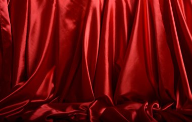 Red silk background clipart
