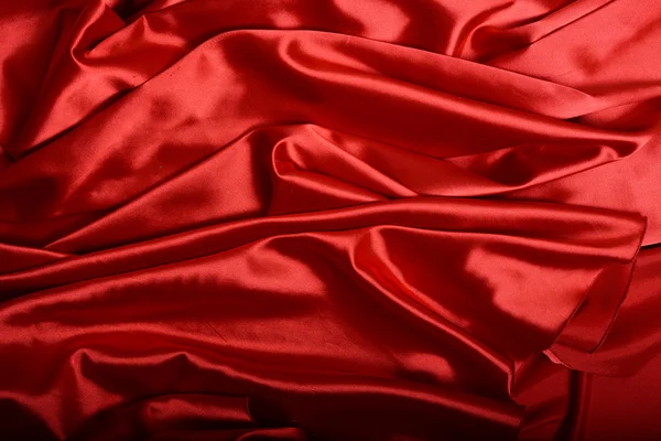 Red silk background — Stock Photo, Image