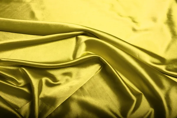Yellow silk background — Stock Photo, Image