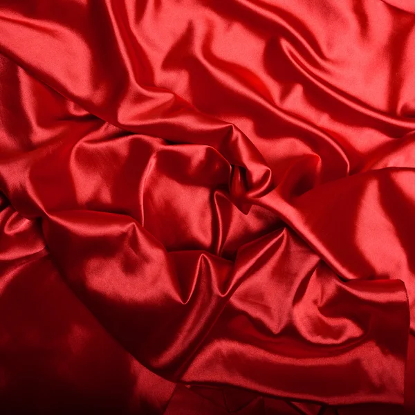 Red silk background close up — Stock Photo, Image