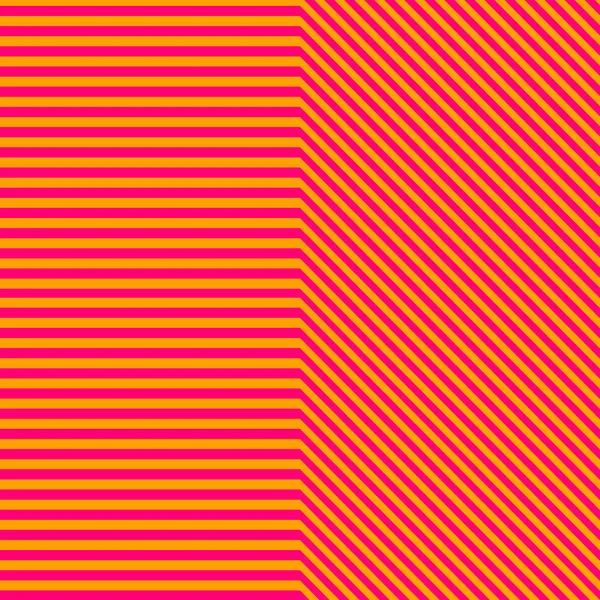 Orange and pink stripe pattern diferent direction — Stock Photo, Image