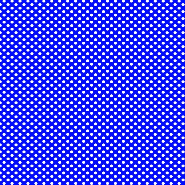 Fond bleu avec motif à pois blancs — Photo