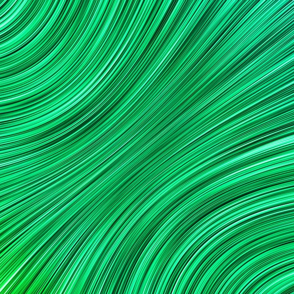 Projeto de linhas espirais abstratas verdes no fundo escuro — Fotografia de Stock