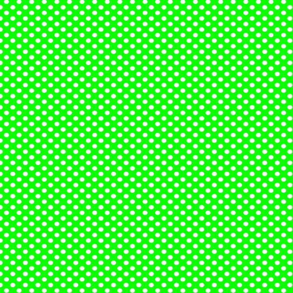 Fond vert avec motif à pois blancs — Photo