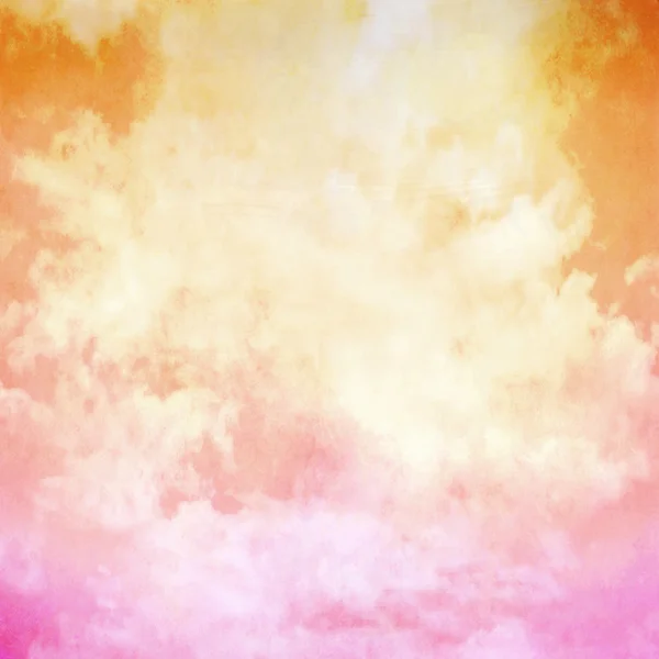 Orange cloud pastel background — Stock Photo, Image