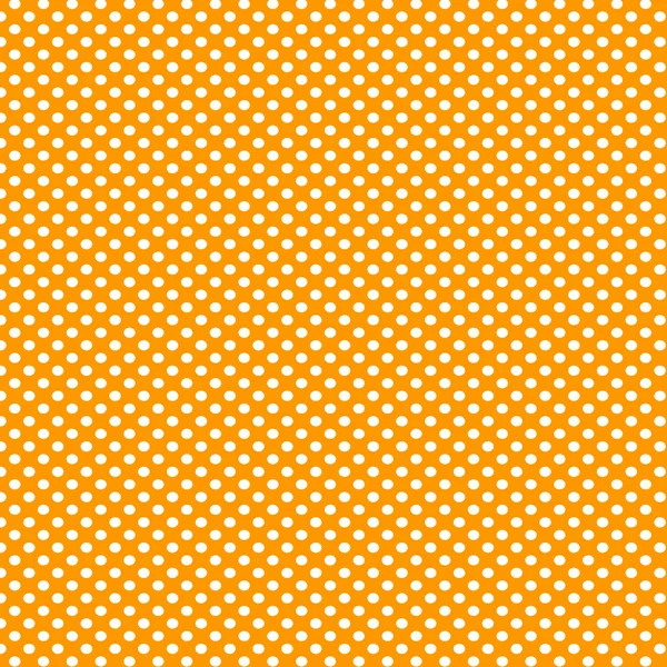 Oranje achtergrond met witte polka dots patroon — Stockfoto