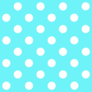 Turkuaz arka plan üzerinde beyaz puantiyeli boyalı