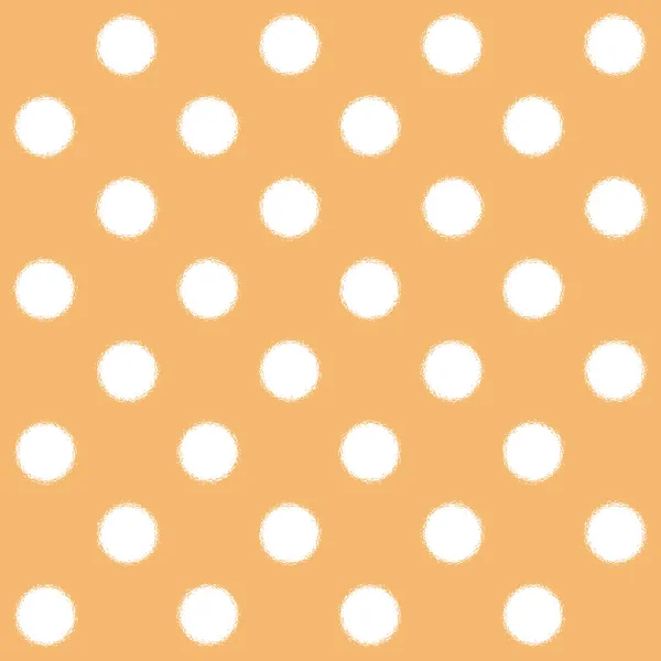 Painted White Polka Dot on orange background — Stock Photo, Image